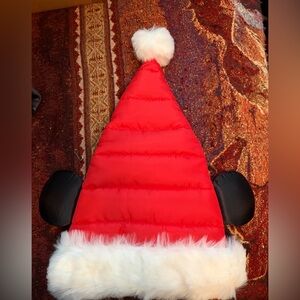 Disney Parks Mickey Mouse Santa puffer hat (youth size)